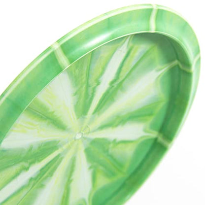 Latitude 64 Retro Burst River | Disc Golf Fairway Driver | Easy-to-Throw Disc Golf Driver for Beginners | Straight Flying | 170g+ Frisbee Disc | Unique Burst Patterns | Green - color: Green