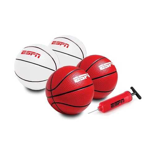 ESPN Over the Door Basketball Hoop for Kids, Ideal for Indoor Games - color: Mini Basketballs