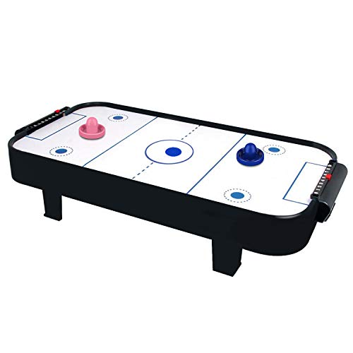 ONE250 Air Hockey Pushers and Red Air Hockey Pucks, Goal Handles Paddles Replacement Accessories for Game Tables (4 Striker, 4 Puck Pack) - color: Pink & Blue