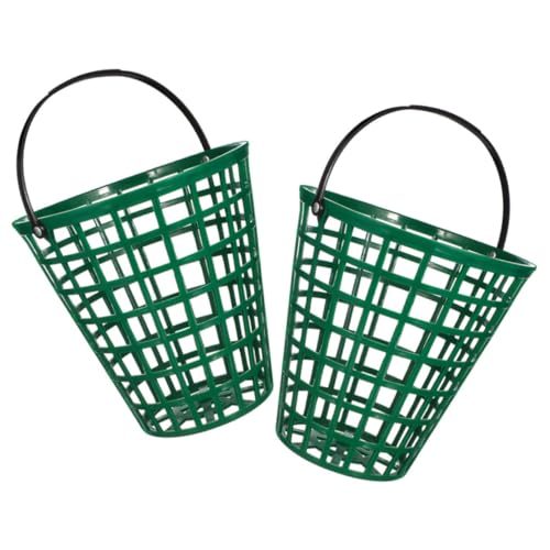 Luxshiny 2pcs Golf Storage Basket Lightweight Plastic Holder for Collecting and Storing up Outdoor Sports - size: 25.00X25.00X14.00CM