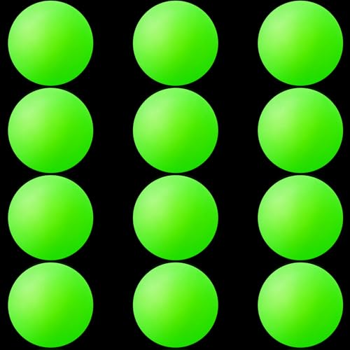 Soulchen 40mm Glow in The Dark Table Tennis Balls Bulk, Carnival Game Night, Neon Birthday Party Favors, Classroom Rewards, Goodie Bag Filler, Pet Playmate - color: Glow in the Dark Green, size: Solid
