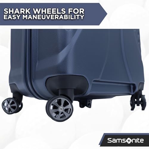 Samsonite Tour Pro Golf Hard Case Travel Bag | Lightweight, Durable ABS Shell, 360 Degree Multi-Directional Shark Wheels - color: Ocean Blue