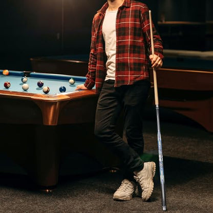 Kmise Professional Pool Cue Stick, 18 19 20oz Canadian Maple Cue Sticks, Low Deflection Shaft with Telescopic Extension Cue - color: Pattern2, size: 21oz