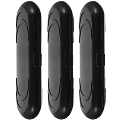 Portable Dart Storage Case 3pcs Oval Hard Shell Carrier Box for Soft Tip Darts, Compact Organizer for Travel and Tournament Use, Black