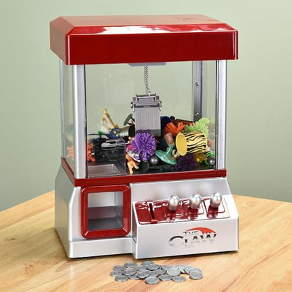 Etna Electronic Mini Claw Machine for Kids, Mini Candy Prize Dispenser Arcade Game with Sound, 30 Tokens, 10" x 7.90" x 13.5"