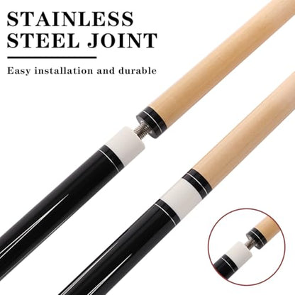 58 inch Canadian Maple Billiard Pool Cue Stick, 13mm 1/2 Maple Billiard Pool Stick, House Bar Pool Table Sticks for Men(Numerous Styles to Choose from) - color: P11