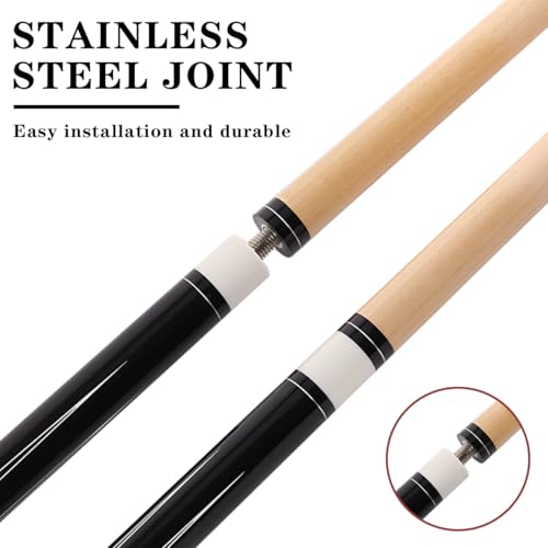 58 inch Canadian Maple Billiard Pool Cue Stick, 13mm 1/2 Maple Billiard Pool Stick, House Bar Pool Table Sticks for Men(Numerous Styles to Choose from) - color: P11
