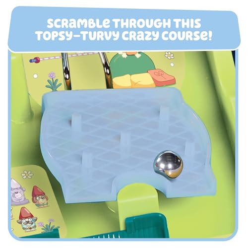 TOMY Bluey Screwball Scramble Marble Maze - Beat-The-Clock Obstacle Course & Marble Run - Skill & Dexterity Challenge - 1–4 Players - Ages 5+ - style: Bluey Screwball Scramble