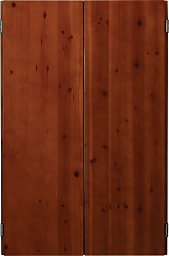 Viper Metropolitan Solid Wood Cabinet & Electronic Dartboard Play-Ready Bundle - color: Cinnamon, style: Standard Set