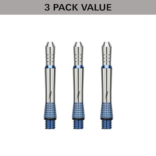 Target Darts Phil Taylor Gx2 Raw Power Titanium Dart Shaft, Short/Intermediate/Medium | Player Edition Aluminium Shafts, 2BA Thread, Professional Dart Accessories - size: Short (22.4mm)