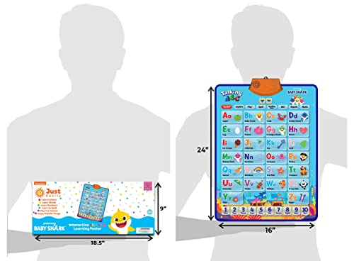 Baby Shark Alphabet & Number Learning Toys by Pinkfong, Educational Toddler Gift Set for Ages 1-3, Musical Mat, ABC Poster, Room Decor, Activities & Games, Baby Shark Toys for Boys & Girls Ages 2-4 | Educational Toddler Musical Mat, ABC Poster, Room Decor