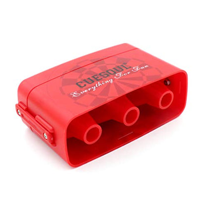 CUESOUL ANTIE Hard Dart Case with Peking Opera Mask Design and Dart Flights Case for Your Choice - color: Dart Flight Case-Red