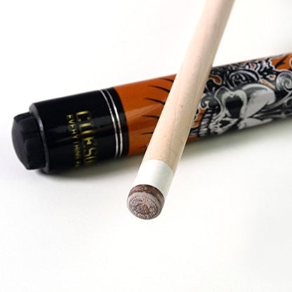 CUESOUL 58 inch 1/2 Maple Pool Cue Stick Kit-Rockin Series - color: G406, size: 21oz