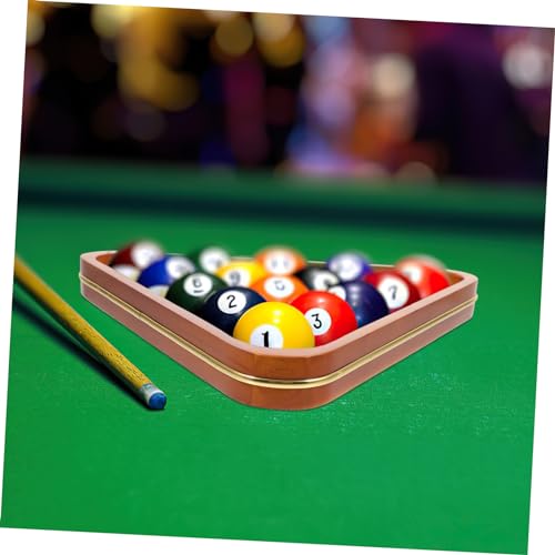 Billiard Ball Storage Rack Durable Triangle Pool Table Holder for Standard Balls for and Tournaments Organizes Billiards Accessories