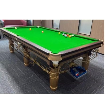 Billiard Pool Table, Professional Game Table for Home Game Room, Sturdy Construction with Complete Accessories Set - color: K