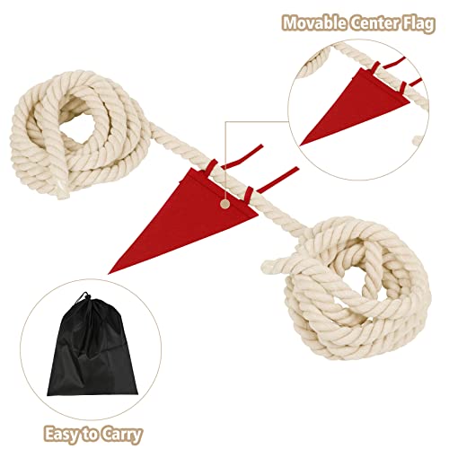 25FT Tug of War Rope for Kids & Adults - Field Day Family Reunion Games, Lawn Camping Picnic Activities, Backyard Carnival Fun for Team Building