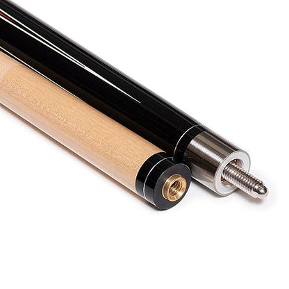 OKKO B-Series Professional Pool Billiard Cue Stick 58”, 13 mm Tip, w/Canadian Maple Shaft (18-21 oz) Hard Round Case & Accessories - style: B-3 (20 oz)
