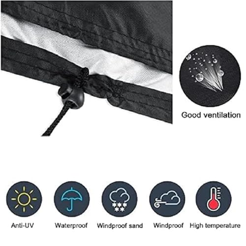 Amberr Billiard Pool Table Cover,Waterproof Cover for Pool Table Snooker Billiard Table 7/8/9 Foot Fitted(8FT) - color: 8ft
