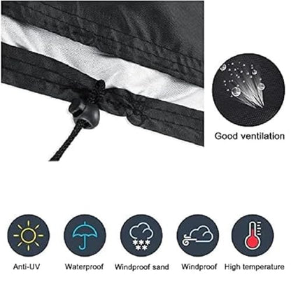 Amberr Billiard Pool Table Cover,Waterproof Cover for Pool Table Snooker Billiard Table 7/8/9 Foot Fitted(8FT) - color: 8ft