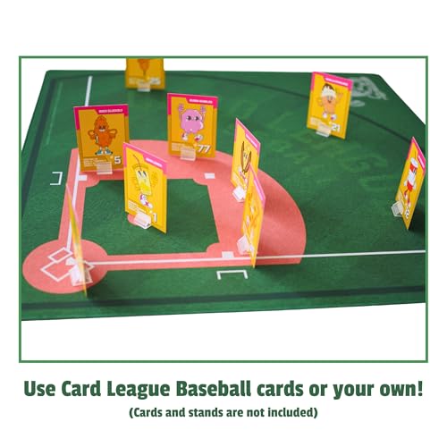 Baseball Field Table Top Premium Neoprene Game Mat – 24" x 24" Playfield with Smooth Polyester Top & Non-Slip Rubber Backing