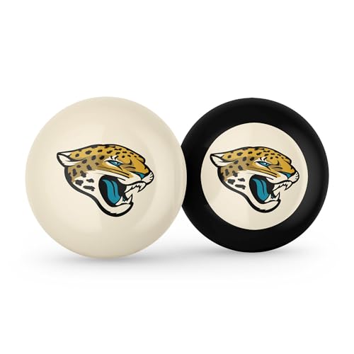 Imperial NFL Logo Cue Ball & 8 Ball Combo Set - color: Jacksonville Jaguars, White