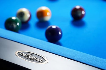 Regal Slate Billiard Pool Table with Professional 1" Thick 3 pcs Slate (Sleek Ebony, 7FT and 8FT) - size: 7FT With Installation