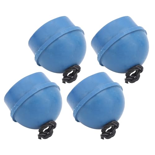 4Pcs Pool Chalk Holder, 1.6 x 1.4 x 1.6in Cue Chalk Holder Pool Billiards, Rubber Billiard Chalk Holder with 10.2in Cord for Billiards Professional or Enthusiast, Blue