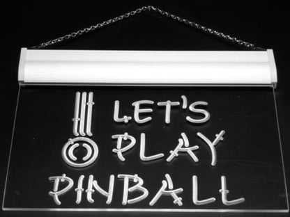 ADVPRO s011-b Let's Play Pinball Game Room Bar Neon Light Sign