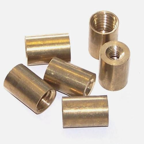 Pool Snooker Cue Ferrule Brass Ferrules Suit Screw Threaded Brass Cue Ferrules - size: 12mm