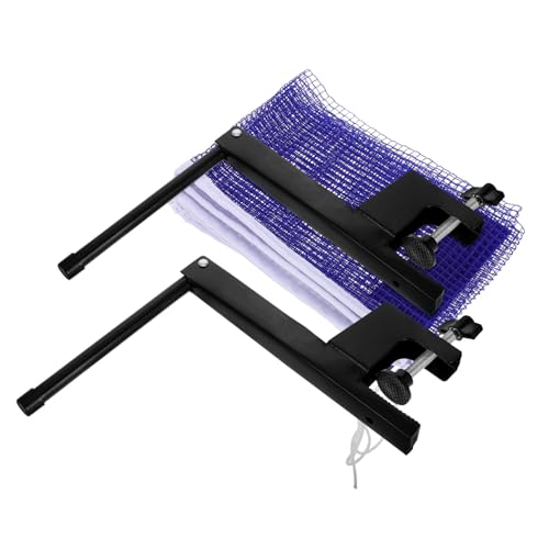 Portable Table Tennis Net and Post Set Elastic Mesh Net for Indoor Outdoor Use Easy Installation Compatible with Any Table