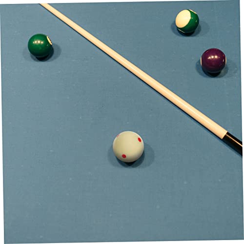 BESPORTBLE 2pcs Billiard White Ball Billiard Balls White Pool Billiard Practical Tool Snooker Cue Stick Cue with - color: Red, size: 5.7x5.7cm