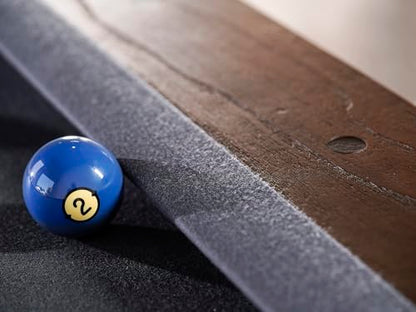 Empire USA - Agriturismo Slate Pool Table W/Premium Billiard Accessories (8FT, Brownwash)