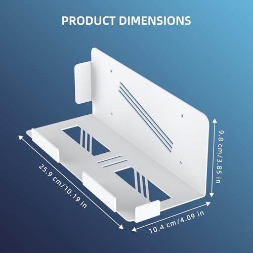 High Strength Wall Mount Shelf Stand Space Saving for Console Storage Display and Accessories Gaming Enthusiasts Gaming Console Holder