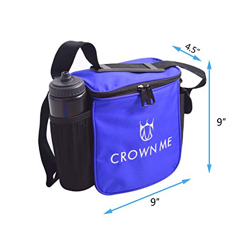 CROWN ME Disc Golf Starter Set,Disc Golf Set with 6 Discs, 1 Marker,1 Towel and Starter Disc Golf Bag Fairway Driver - color: Blue