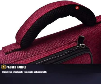 Champion 2X4,3x6 Nylon/Leatherette Billiard Pool Cue Stick Hard Carrying Case 4S2B, 6S3B - color: Red, size: 3X6 (3B6S)