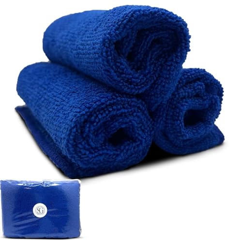 3-Pack Bowling Ball Cleaner Polishing Cloths – Oil, Scuff, and Belt Mark Cleaner - Restores Tack and Prolongs Lifespan of Ball - Microfiber Cleaning Cloth, 11.25"x11.25" Dirt Removal, Machine Washable
