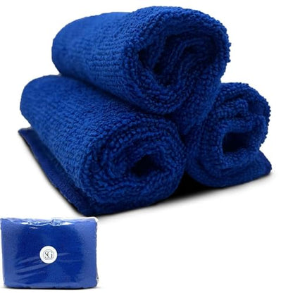 3-Pack Bowling Ball Cleaner Polishing Cloths – Oil, Scuff, and Belt Mark Cleaner - Restores Tack and Prolongs Lifespan of Ball - Microfiber Cleaning Cloth, 11.25"x11.25" Dirt Removal, Machine Washable