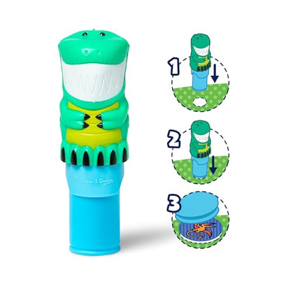 Melissa & Doug Sticker Wow!™ Dinosaur Bundle: 24-Page Activity Book, Refillable Sticker Stamper, Mini Pad, 500 Stickers, Arts and Crafts for Kids Ages 3+ - color: Dinosaur, size: Single