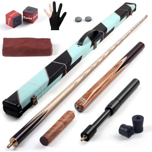 Kmise 57 inch Pool Cue, 19oz Cue Stick with 9.5mm Professional Tip, Handcraft, Made of Chacate Preto Wood, Bar or House Use for Men or Women, Pool Sticks for Adults - color: 20oz