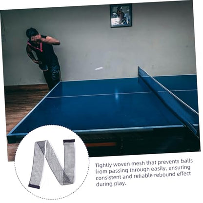 Portable Table Tennis Net Lightweight Polyester-Cotton Mesh Replacement Net for Indoor and Outdoor Training Quick Setup Dense Weave for Enhanced Play