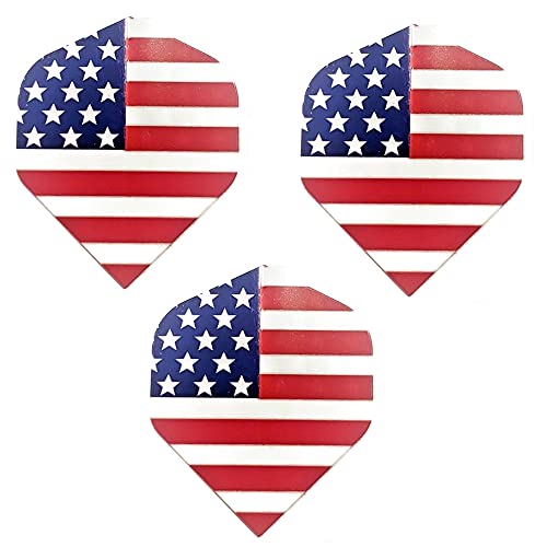 Dartfellas USA American Flag Stars & Stripes Patriot Strong Standard Dart Flights (1 Set)
