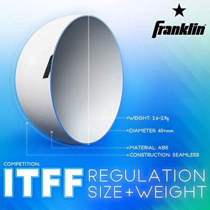 Franklin Sports Table Tennis Balls - Official Size and Weight 40mm Table Tennis Balls - One Star Professional Balls - Bulk Packs and Family Sets - style: 40 mm Pack of 36