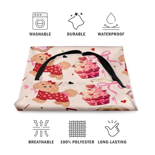Castle Fairy Cute Rabbit Deer Kitchen Apron - color: Bowknot Dog Red