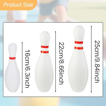 13 Pieces Kids Bowling Game Set Toy Bowling Pin and Ball Mini Indoor Outdoor Sports Game with Construction Suitable for Family Events Parties - size: 22cm