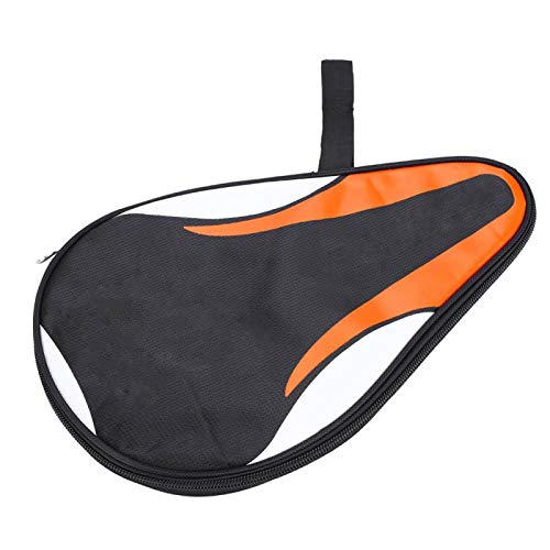 OUKENS Ping Pong Paddle Case, 11.8x7.5x0.6in Waterproof Dustproof Oxford Full Protection Tennis Racket Case Table Tennis Paddle Bag
