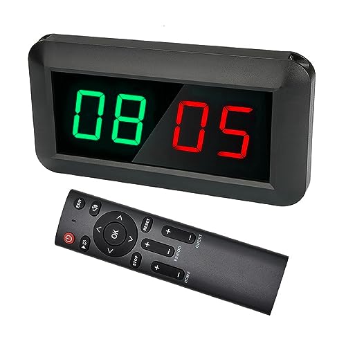 Electronic Scoreboards with Remote, Portable Score Keeper, Digital Scoreboard for Basketball Ping Pong Volleyball Sport - color: M Green/Red