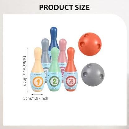 Kids Bowling Set Activity Play Toys, Educational Interactive Outdoor Bowling Toys - color: With Number