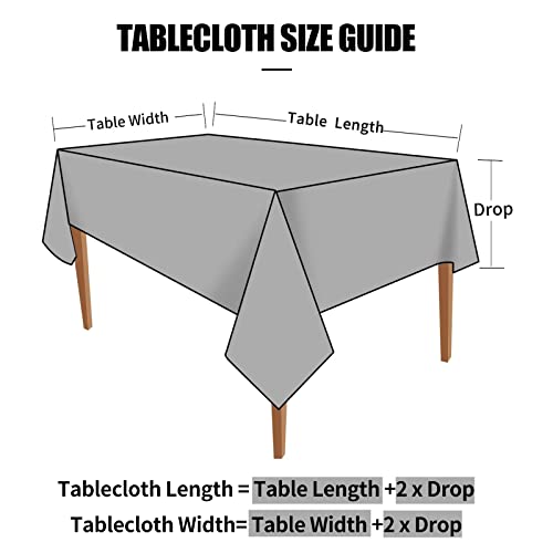 Smiry Rectangle Table Cloth, Waterproof Heavy Duty Vinyl Tablecloths, Wipeable Washable Table Cover for Kitchen and Dining Room (Coffee, 54" X 78") - color: Coffee, size: 78" x 54" (Rectangular)