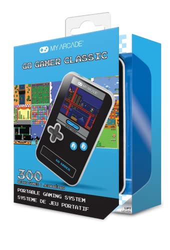 My Arcade Go Gamer Classic-Blue: Preloaded Game Console with 300 Games, 2.5 inch Screen- Fun for The Entire Family - style: Go Gamer Classic-Blue