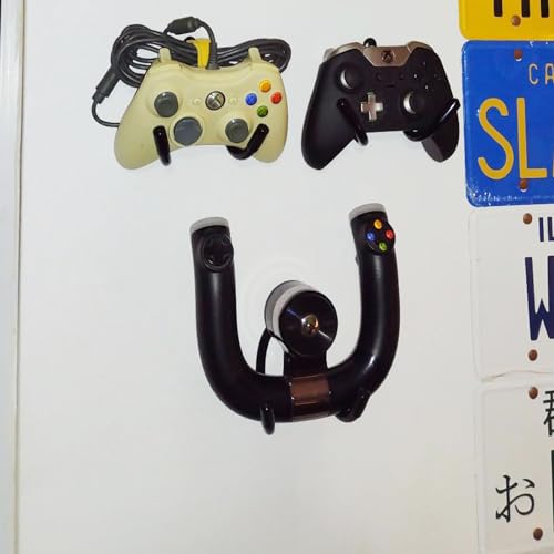 Pmsanzay 4 Pack Universal Game Controller Organizer - Wall Mount Rack for Nintendo Wii Remote Controller Accessories